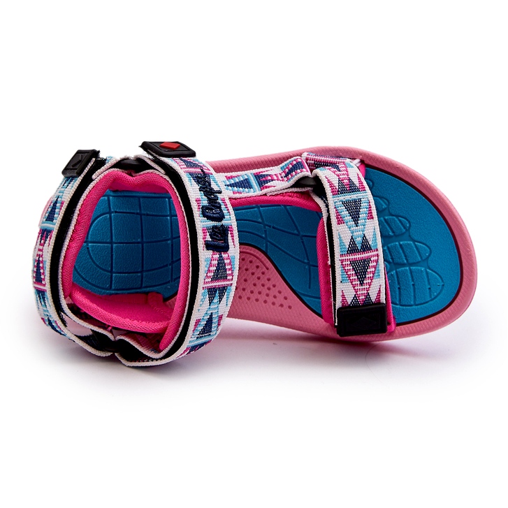 Girls' Velcro sandals Lee Cooper LCW-24-34-2600 pink 3 Girls' Velcro sandals Lee Cooper LCW-24-34-2600 pink 3