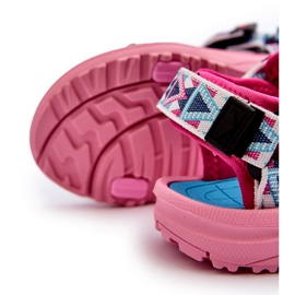 Girls' Velcro sandals Lee Cooper LCW-24-34-2600 pink 1