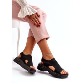 Women's Sports Sandals With a Thick Sole, Black 4
