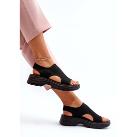 Women's Sports Sandals With a Thick Sole, Black 3