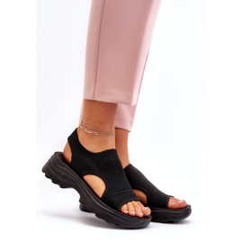 Women's Sports Sandals With a Thick Sole, Black 1