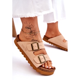 Classic Women's Big Star Slippers LL274478 Beige 2