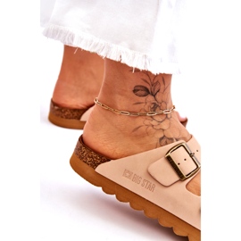 Classic Women's Big Star Slippers LL274478 Beige 1