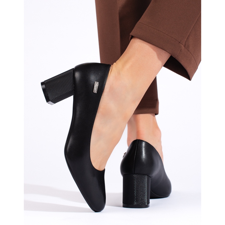 Black women's high-heeled pumps by Sergio Leone 1 Black women's high-heeled pumps by Sergio Leone 1