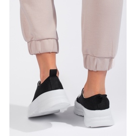 Classic women's black sneakers 1