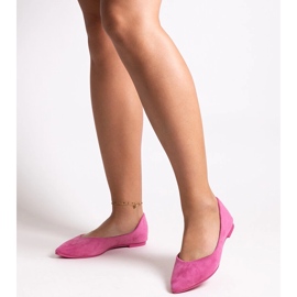 Mays pointy toe ballet flats pink 1