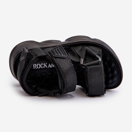 Children's sandals with Velcro fastening, Black Orretta 2 Children's sandals with Velcro fastening, Black Orretta 2