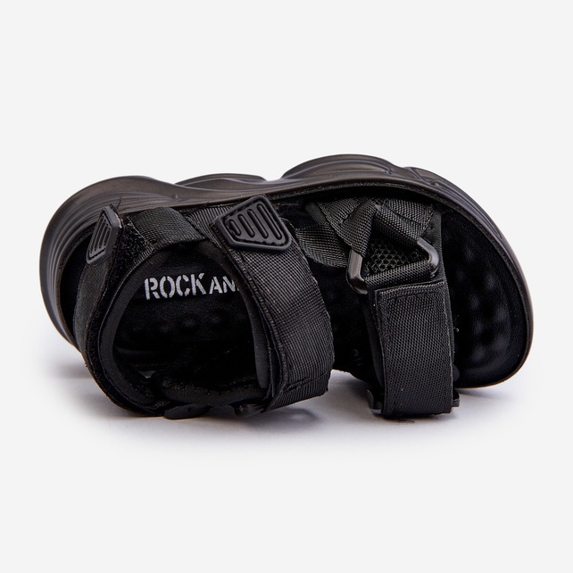 Children's sandals with Velcro fastening, Black Orretta 2 Children's sandals with Velcro fastening, Black Orretta 2