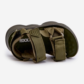 Children's sandals with Velcro fastening, green Orretta 2 Children's sandals with Velcro fastening, green Orretta 2