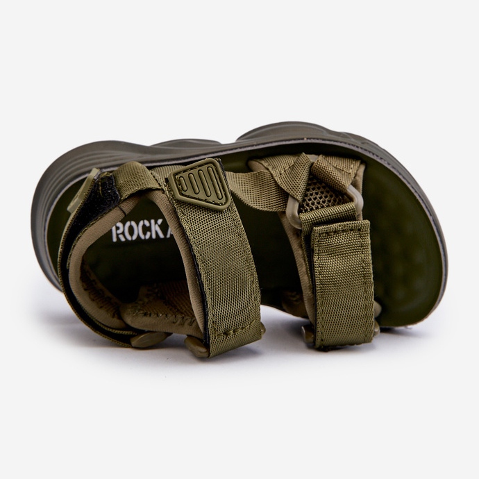 Children's sandals with Velcro fastening, green Orretta 2 Children's sandals with Velcro fastening, green Orretta 2