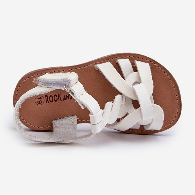 Children's sandals with Velcro fastening, White Marimona 2 Children's sandals with Velcro fastening, White Marimona 2