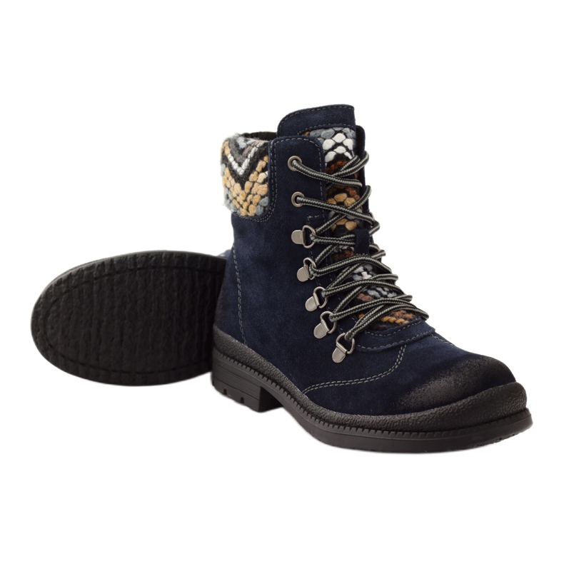 Leather insulated workers Filippo 393 navy blue 3 Leather insulated workers Filippo 393 navy blue 3