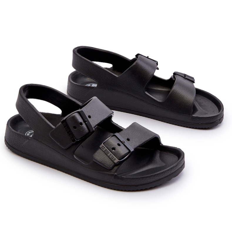 Children's Light Flip-Flops With Buckles Big Star NN374541 Black 4