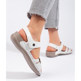 Comfortable white women's sandals 1