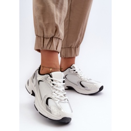 Women's Sports Shoes Sneakers White and Black Leranea 2