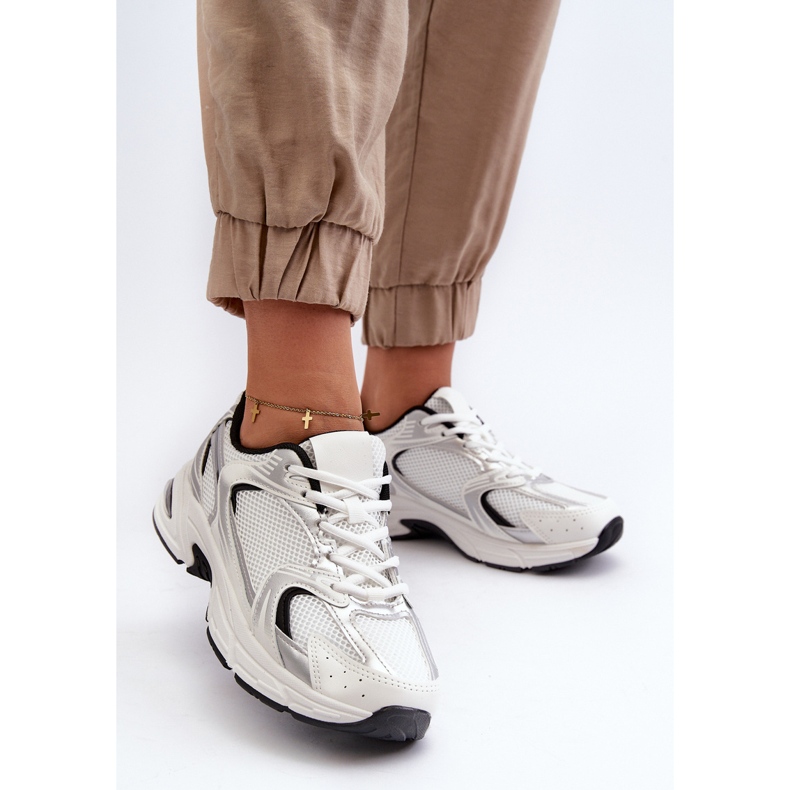 Women's Sports Shoes Sneakers White and Black Leranea 2 Women's Sports Shoes Sneakers White and Black Leranea 2