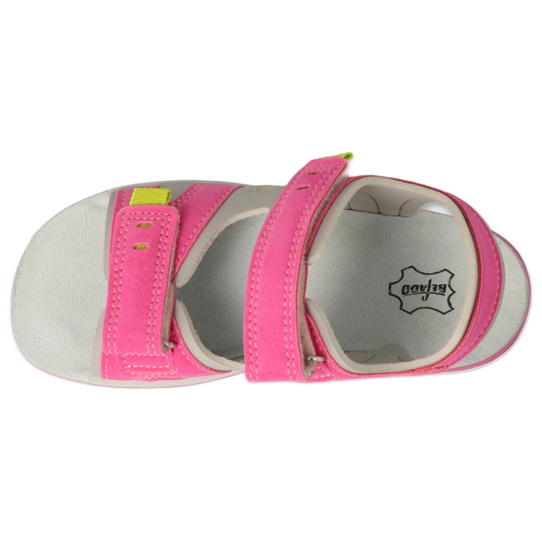 Befado children's sandals, leather insert with Velcro 066Y100, pink 1 Befado children's sandals, leather insert with Velcro 066Y100, pink 1