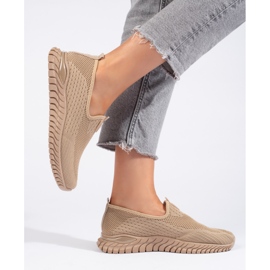 Brown textile women's sneakers 2 Brown textile women's sneakers 2