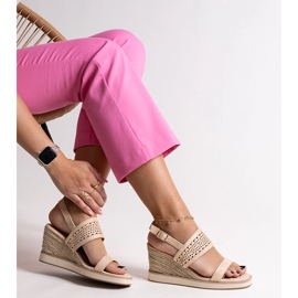 Beige Muhja wedge sandals 1 Beige Muhja wedge sandals 1