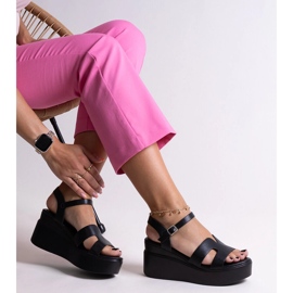 Reema black wedge sandals 1 Reema black wedge sandals 1