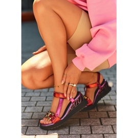 S.Barski Women's Wedge Sandals D&A CR954 Purple violet 2 S.Barski Women's Wedge Sandals D&A CR954 Purple violet 2