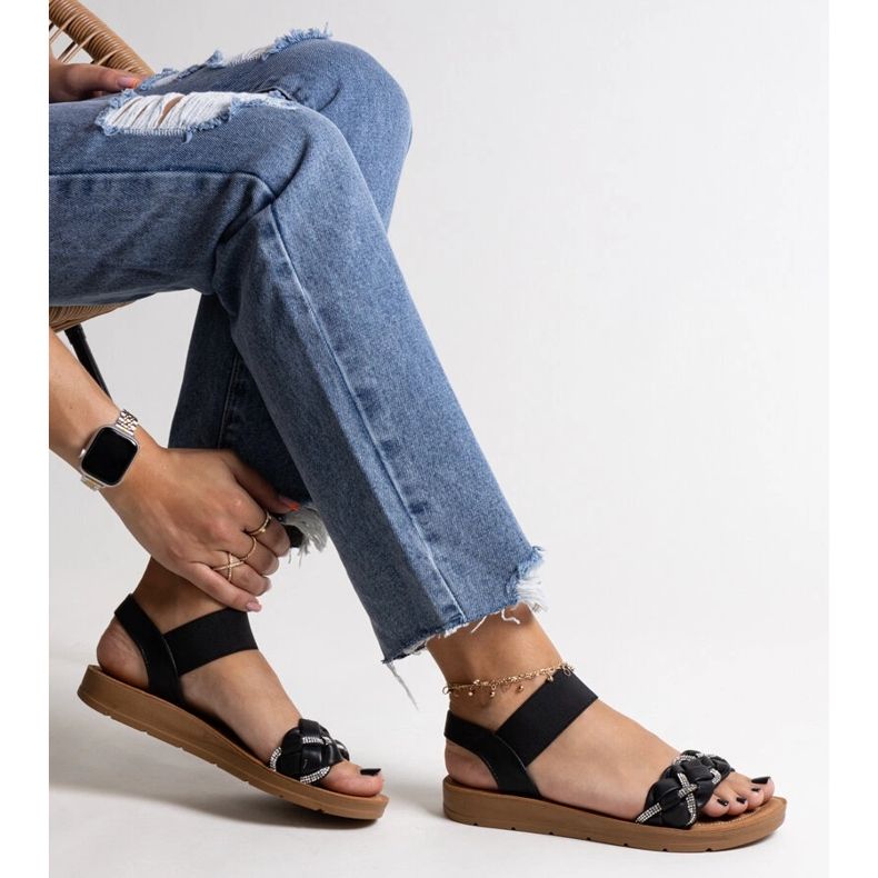 Black Aldona sandals 1