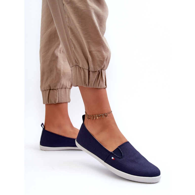 News Sneakers Slip-on women's navy blue 24tx02-7655 sneakers 3