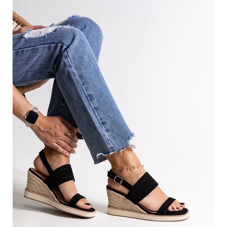 Black Muhja wedge sandals 1 Black Muhja wedge sandals 1