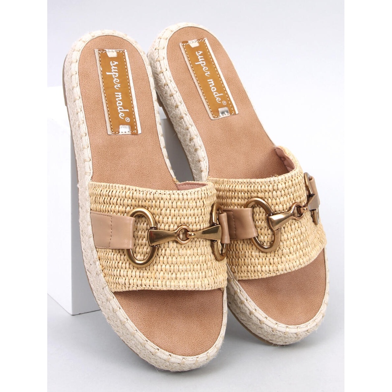 Maters Khaki espadrille flip-flops beige 1