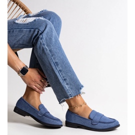 Mogha blue rhinestone moccasins 1 Mogha blue rhinestone moccasins 1