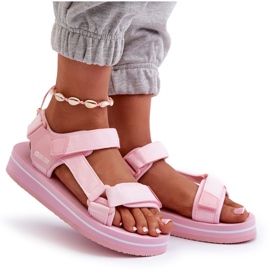 Women's Platform Sandals Big Star NN274A533 Pink 9