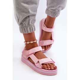 Women's Platform Sandals Big Star NN274A533 Pink 4