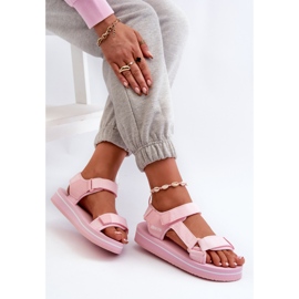 Women's Platform Sandals Big Star NN274A533 Pink 7