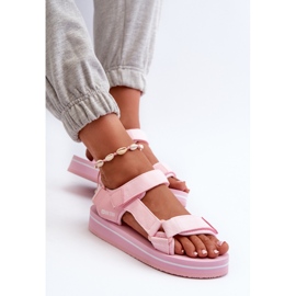 Women's Platform Sandals Big Star NN274A533 Pink 8
