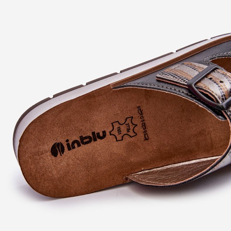 Comfortable Women's Flip-Flops With Buckles Inblu CP000045 Black 1