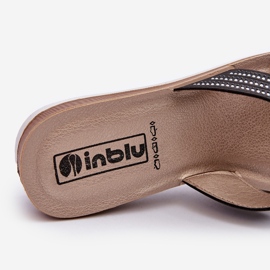 Comfortable Women's Flip-Flops With Cubic Zirconias Inblu BV000037 Black 1