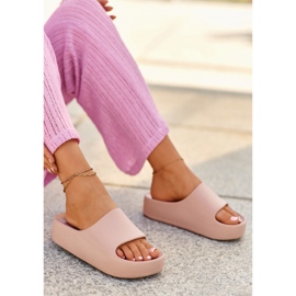 Women's Pink Airaplea Foam Platform Flip-Flops 2 Women's Pink Airaplea Foam Platform Flip-Flops 2