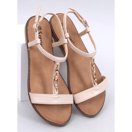 Luzzi Beige women's sandals 1