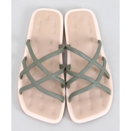 Gomis Khaki rubber flip-flops green 1
