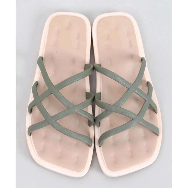 Gomis Khaki rubber flip-flops green 1