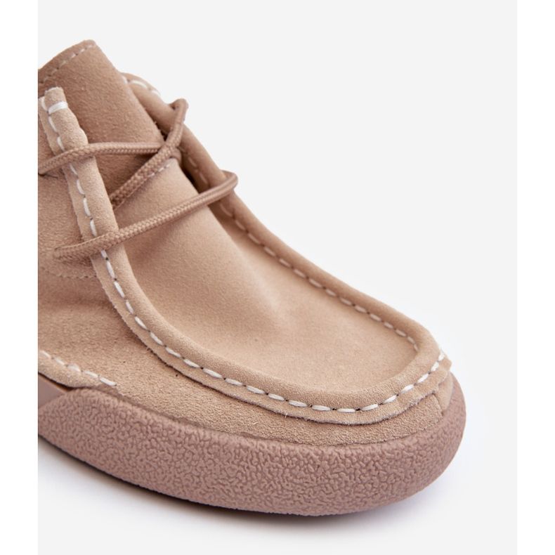 Sergio Leone SP021 Beige Suede Women's Shoes 1 Sergio Leone SP021 Beige Suede Women's Shoes 1