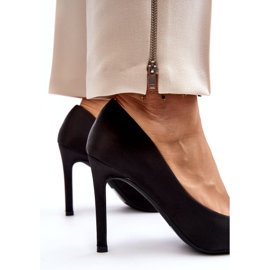 Sweet Shoes Black Fairine high heels with a bow 4