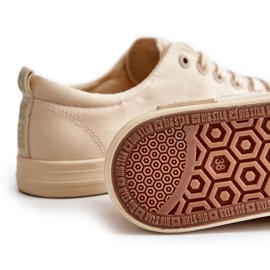 Women's Smooth Low Sneakers Big Star LL274061 Beige 1