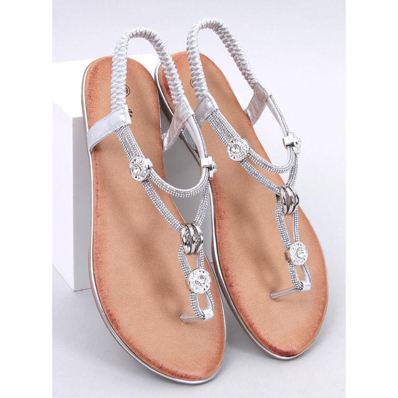 Sandals decorated with Loties Silver zircons 1