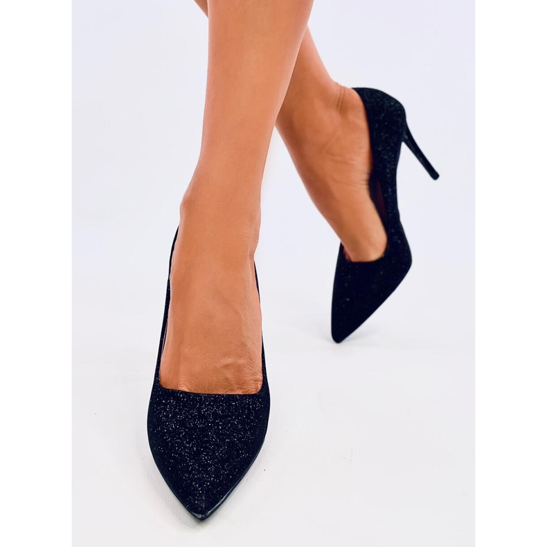 Anabelle Black women's iridescent high heels 1