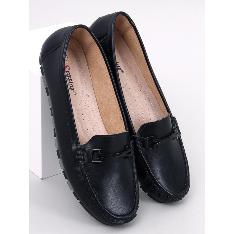 Classic loafers with a leather insole Debell Black 1