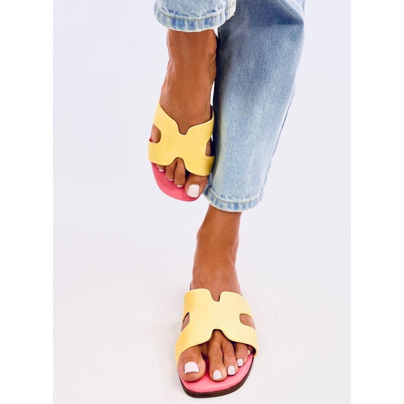 Kalani Yellow women's slippers 2