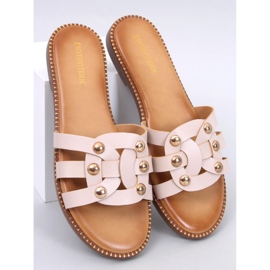 Losilla Beige women's flip-flops 1