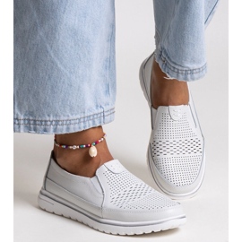 Vinceza white leather shoes 1 Vinceza white leather shoes 1