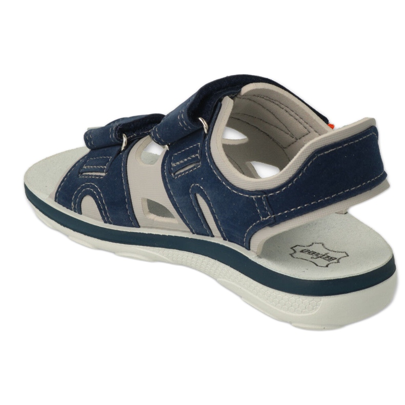 Befado children's sandals with velcro, leather insert 066X103, navy blue 2